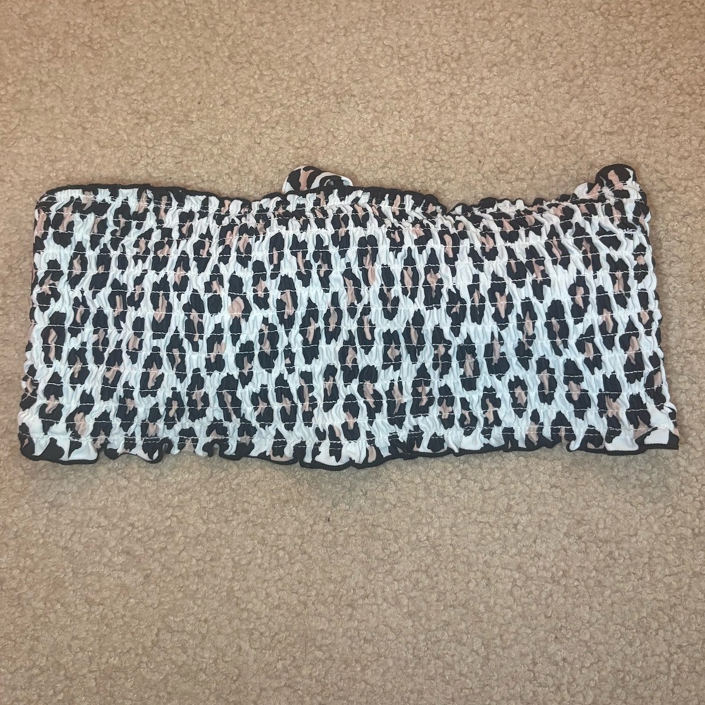 Hula Honey Leopard Print Bando Top